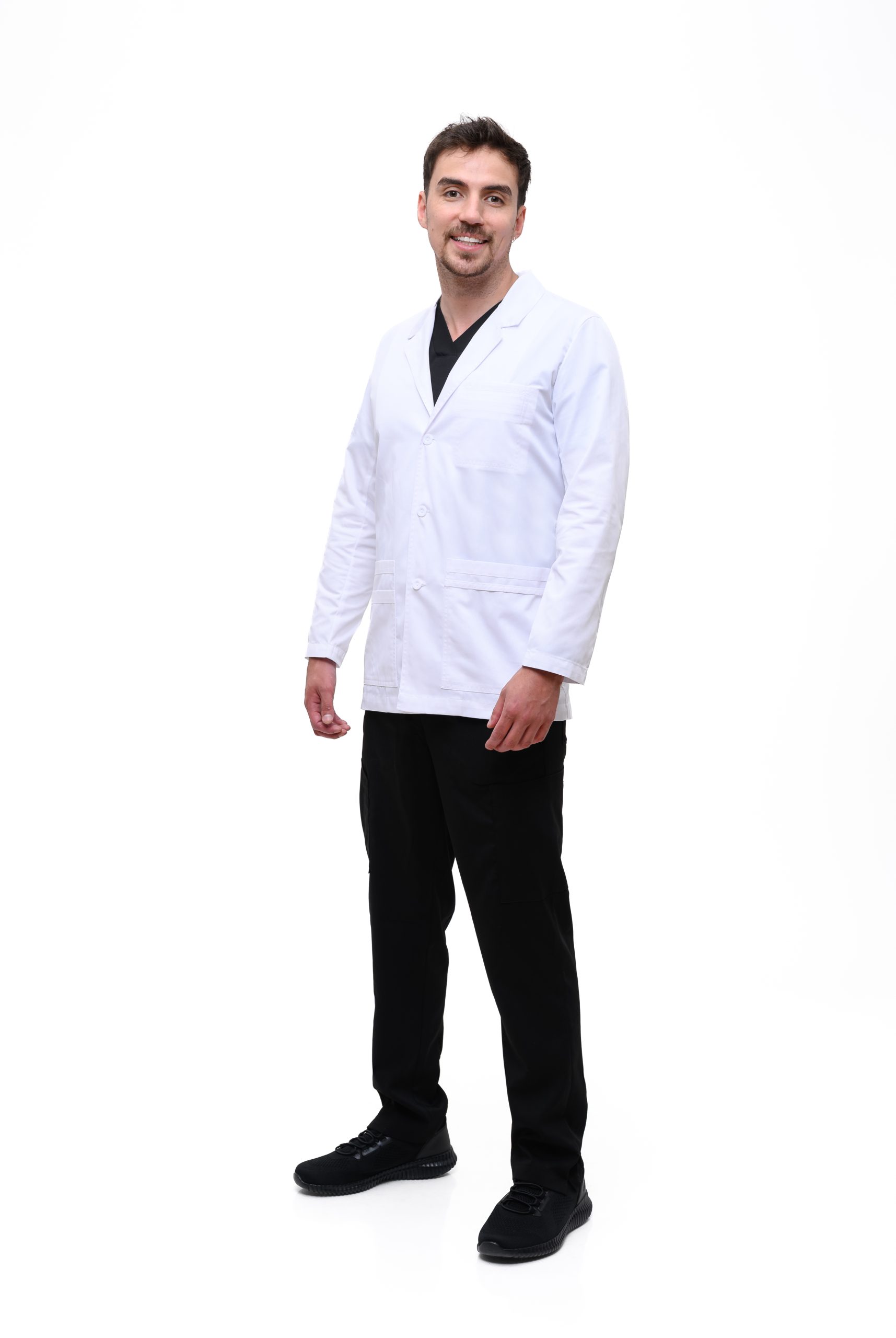 M302 DELANTAL BLANCO DE HOMBRE